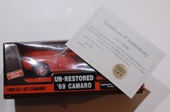ERTL SUPERCAR COLLECTIBLES 1969 CAMARO ZL-1 SCALE 1:18 UNRESTORED LIMITED 1/12 C