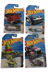 Lot Of 4 Hot wheel Treasure Hunts Ain’t Fare, Cone Shaker Rig Storm, Chevroletor