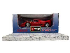 FERRARI F50 HARD TOP RED 1:18 by BBURAGO 3372 VINTAGE MODEL NEVER DISPLAYED