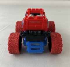 3″ Tall Red & Blue Friction Powered Push & Go Monster Truck
