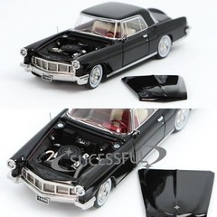 GFCC 1:64 Black 1956 Continental Mark II Classic Diecast Metal Car Model