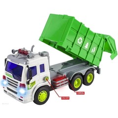 Garbage Truck Toy Boy Gift Friction-Powered Waste Management Recycling Vehicle