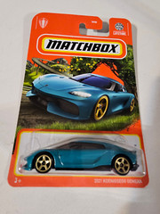 Matchbox 2021 Koenigsegg Gemera #1 T30A & 2021 Koenigsegg Gemera #45 R44A Lot