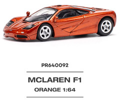 Pop Race McLaren F1 – Orange 1:64 Scale Diecast Car PR640092