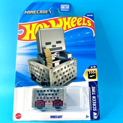 HOT WHEELS 2025 MINECART GRAY 146/250 HYY82 HW SCREEN TIME B. BENEDICT DESIGN