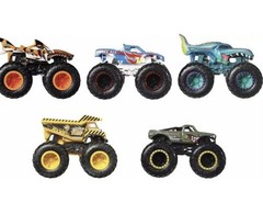 NIB 2024 Hot Wheels Monster Trucks CRASH Crew 5-Pack 1:64 V8 Bomber SAME DAY SHI