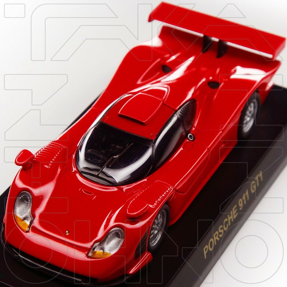 PORSCHE 911 GT1 1998 STREET VER MINICAR COLLECTION 3 KYOSHO 1:64 RED LE MANS NIB