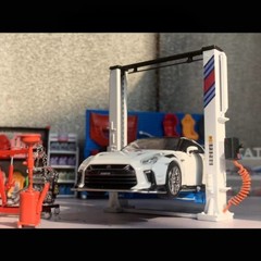 Diorama 1/64 Car Lifter Model Garage Maintenance Workshop Scene Model Accessory