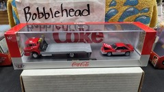 NIB 1990 FORD C-8000 MUSTANG GT COCA COLA FLAT BED HAULER TRAILER M2 TW28 23-09