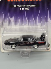 Johnny Lightning Cool Collectibles 1970 ’70 Plymouth Superbird Car Black 1/64