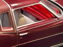 AUTO WORLD 1975 CADILLAC ELDORADO LUXURY CRUISER IN FIREMIST POLY W/RUBBER TIRES