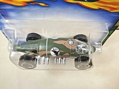 2001 Hot Wheels #66 Rod Squardron Series 2/4 LAKESTER Camo Green w/Chrome 5 Sp