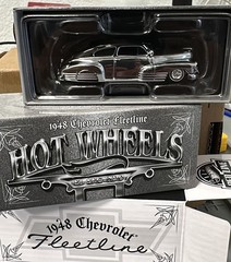 Hot Wheels RLC 1948 Chevy Fleetline Lowrider CHROME CHASE LE 722/5000,NEW INHAND