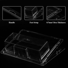 2-100x Protector Case for Hot Wheels Team Transport Clamshell Blister Display