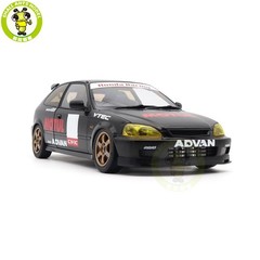 1/18 MOTORHELIX Honda CIVIC Type R EK9 Spoon Champion Ship Diecast Model Car