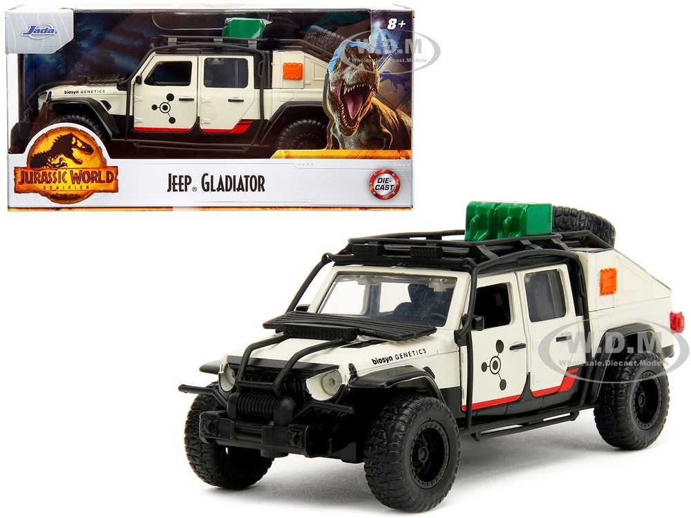 JEEP GLADIATOR PICKUP “JURASSIC WORLD DOMINION 1/32 DIECAST MODEL CAR JADA 34465
