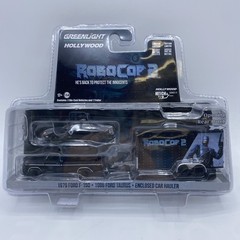 GREENLIGHT 1:64 Robocop 2 3PC SET Hollywood Hitch & Tow 79 F-150 & 86 Tarus New