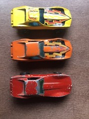 Hot Wheels 3 Lot 1975 Corvette Stingray – Red Orange Yellow – Hong Hong