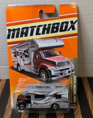 2011 Matchbox MBX MOTOR HOME #78☆dark burgundy ;gray ☀️OUTDOOR SPORTSMAN ☀️