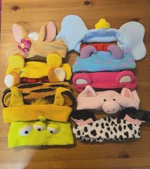 Disney Character Headbands 10pcs Set Theme Park Hair Bands Plush Accessories