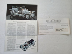 Franklin Mint 1907 ROLLS ROYCE SILVER GHOST Brochure & Reservation Application