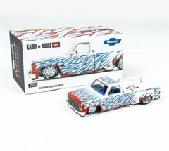 Kaido House 1:64 Chevrolet Silverado Dually on Fire V2 W/ Flames KHMG157-2C