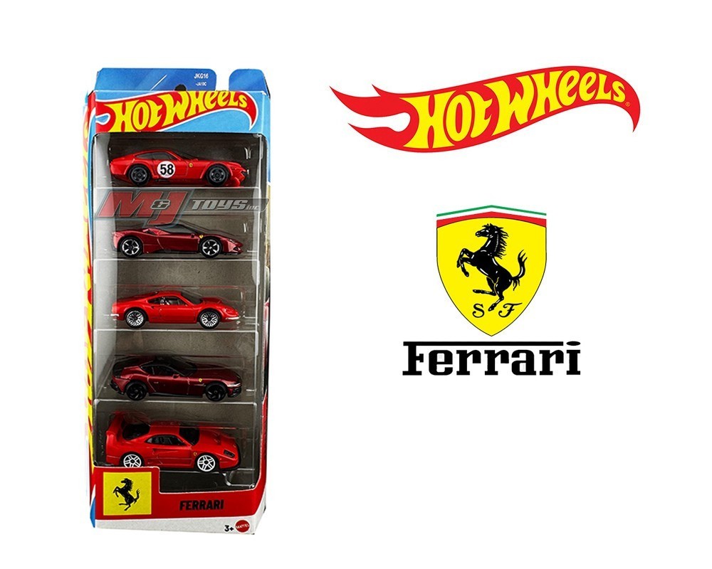 New!! Hot Wheels Ferrari 5-Pack 2026 NIB incl F40 1/64 JNL12
