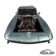🏁🏁Danbury Mint 1963 Corvette Pro Mod Dragster Blue 1:24 C2🏁🏁