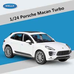 WELLY 1:24 Porsche Macan Turbo SUV Alloy Car Model Diecast Toy Vehicles Car