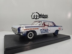 HIGHWAY 61 1964 DODGE 330 SUPERSTOCK CAR 426 HEMI 1:18 COLOR ME GONE II DIECAST