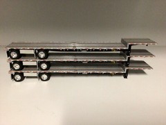 3-DCP 1/64 SILVER W/ BLACK FRAME TRANSCRAFT STEPDECKS W/ BOXES NIB
