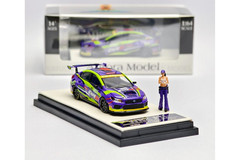 Aurora Subaru WRX STI Performance GT Wing Evangelion with figure Limited1/64 New