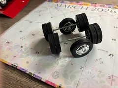 1/32 NEW RAY WHEELS, TIRES ,AND AXLES NO PACKAGING # C 543