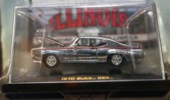 Route 66 Get Your Kicks 1970 Buick GSX Silver Chrome Chase 1:64 Illinois NIP