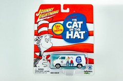 Johnny Lighting 1/64 Cat in the Hat 70s Dodge Van White Diecast Car