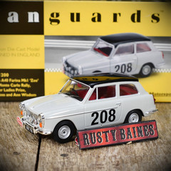Corgi Vanguards Austin A40 Farina Pat Moss Rally Car , 1/43 Diecast Model, Boxed
