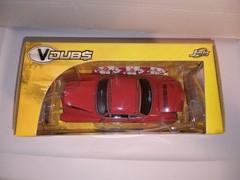 Jada Toys V Dub$ 1959 Volkswagen Red Karmann Ghia 2006 1:24 Scale Sealed