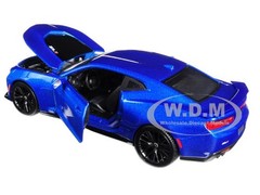 2017 CHEVROLET CAMARO ZL1 BLUE 1/24 DIECAST MODEL CAR BY MAISTO 31512