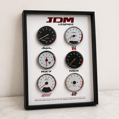 JDM Legends Gauge 3D Display Frame | Supra GT-R RX-7 NSX STI Wall Art Gift
