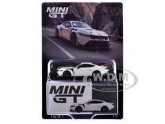 FORD MUSTANG GTD SPIRIT OF AMERICA WHITE 1/64 DIECAST MODEL BY MINI GT MGT01097
