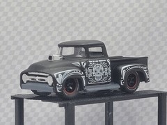 2025 HOT WHEELS CUSTOM 1956 FORD TRUCK CELEBRATIONS CUSTOM REAL RIDERS BB13-1595