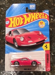 Hot Wheels Ferrari Dino 206 GT Red #150 Mainline 2026 Case G/H New In Box