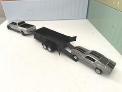 3D Printed Utility Trailer For 1/64 Diecast, Greenlight Hot Wheels – Rear Opens