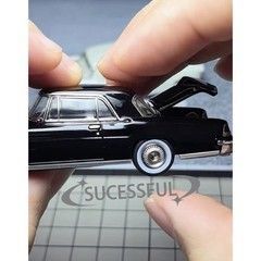 GFCC 1:64 Black 1956 Continental Mark II Classic Diecast Metal Car Model