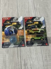 Matchbox Diecast Jurassic World Rebirth Jeep wrangler (#18) & Gyrosphere