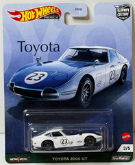 Hot Wheels Premium Toyota 2000 GT (White) Car Culture Toyota Series Real Riders