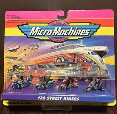 1996 Galoob Micro Machines Street Riders #32 Indian Hardtail Cruiser Trike MOC