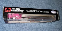 DCP Die Cast Promotions 1/64 Pink Peterbilt 379 W/ Trailer #30546