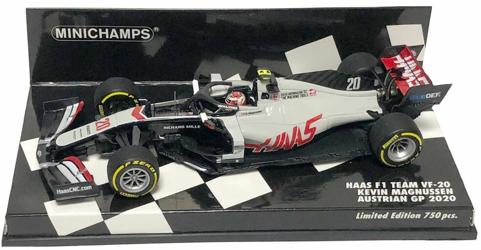 Minichamps Haas F1 Team VF-20 #20 Austrian GP 2020 – Kevin Magnussen 1/43 Scale