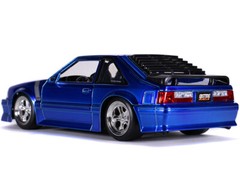 1989 FORD MUSTANG GT 5.0 CANDY BLUE 1/24 DIECAST MODEL CAR BY JADA 31863